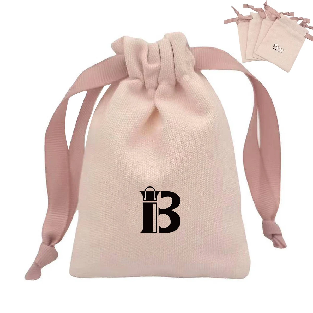 Natural Drawstring Cotton Bag 1