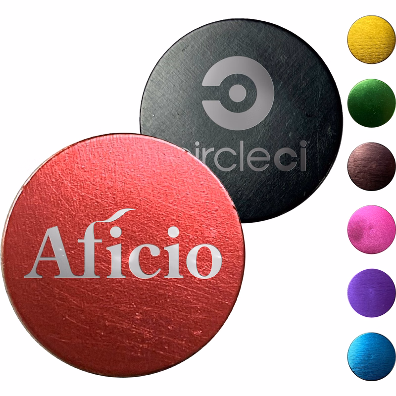 Aluminum Engraved Golf Ball Marker