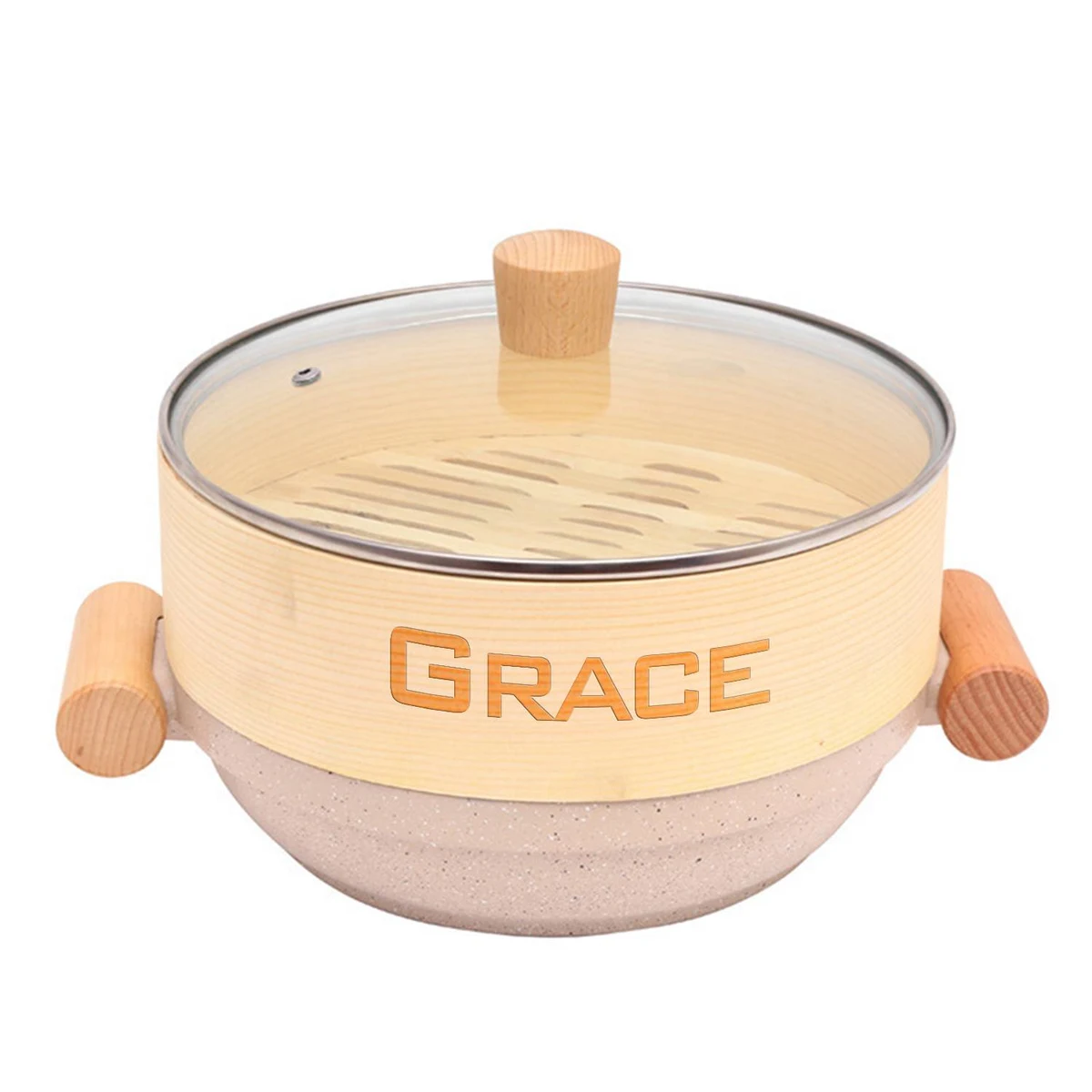 11-Inch Stone Bamboo Steamer 1