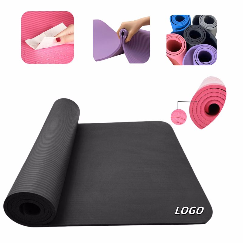 NBR Expanded Thick Yoga Mat for Fitness Exercises