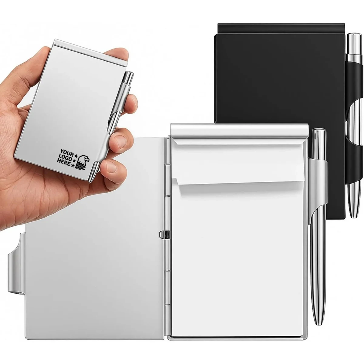 Mini Metal Pocket Notebook With Pen Set 1