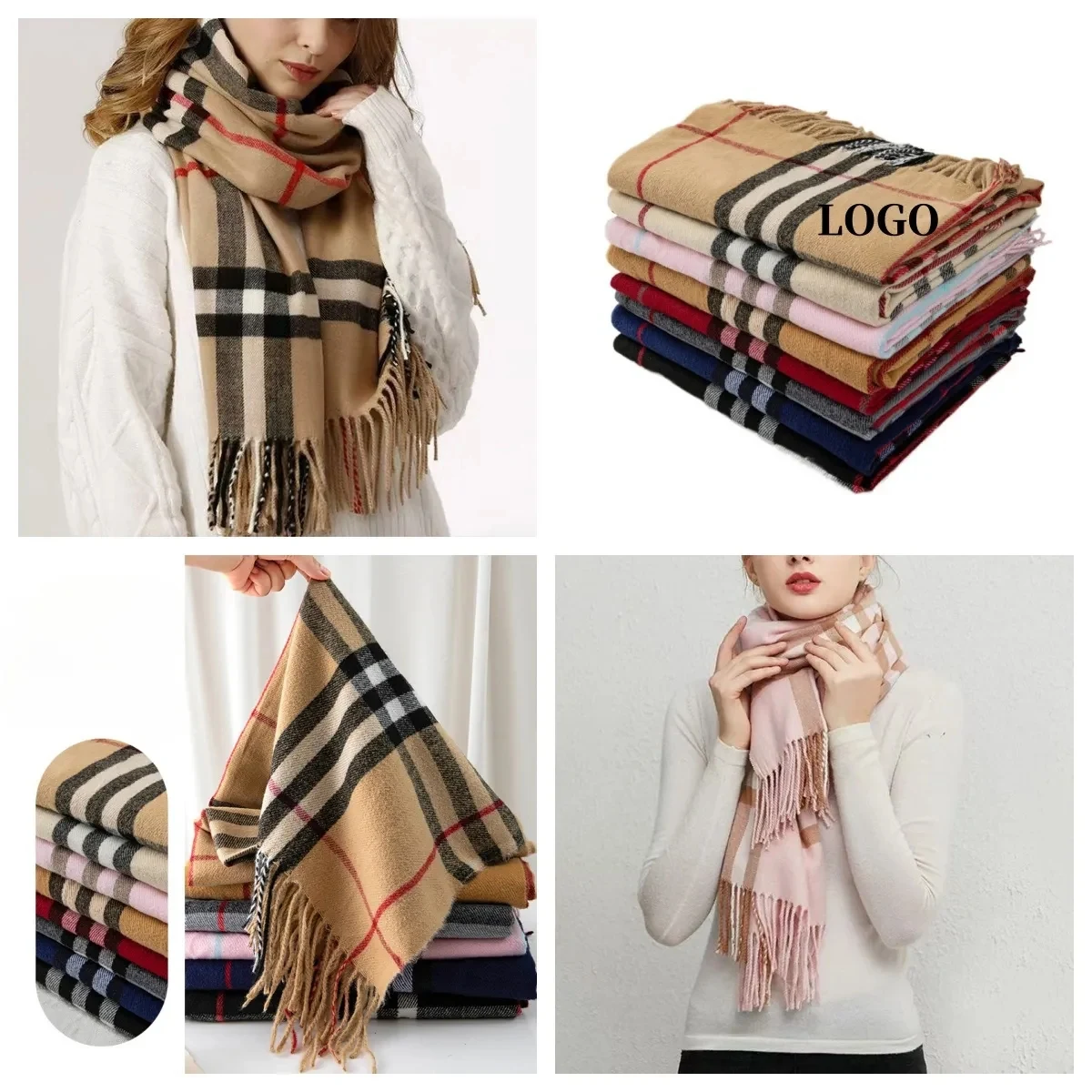 Plaid Scarf Accessory 1