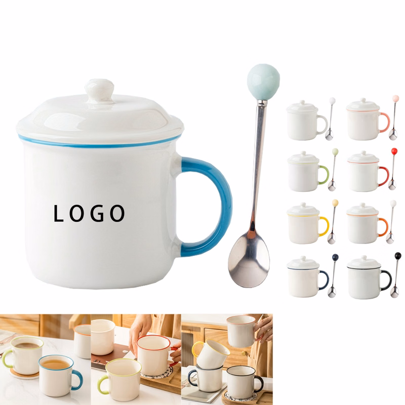 Ceramic Coffee Mugs With Lid 11 Oz