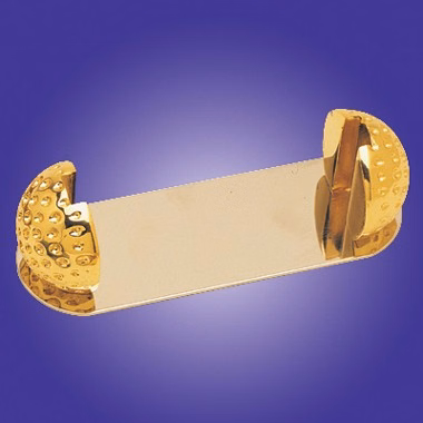BRASS GOLF BALL BUSINESS CARD HOLDER