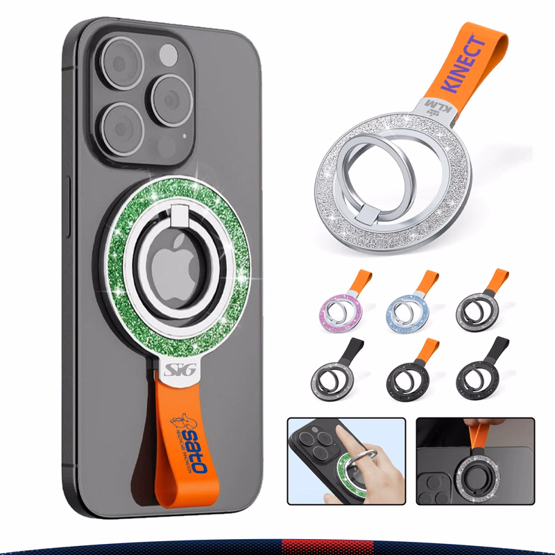 Wilkes DualMag Glitter Magnetic Phone Ring Holder