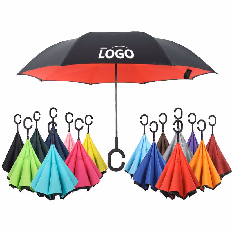 C Shape Handle Double Layer Inverted Umbrella