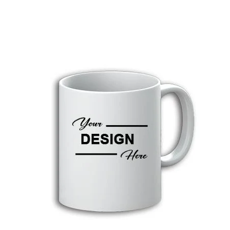 Drinkware: Simple White Coffee Sublimation Mugs. 1