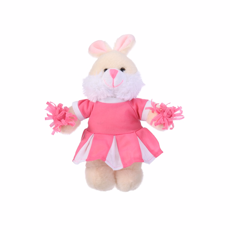 Soft Plush Bunny in Cheerleader Outfit
