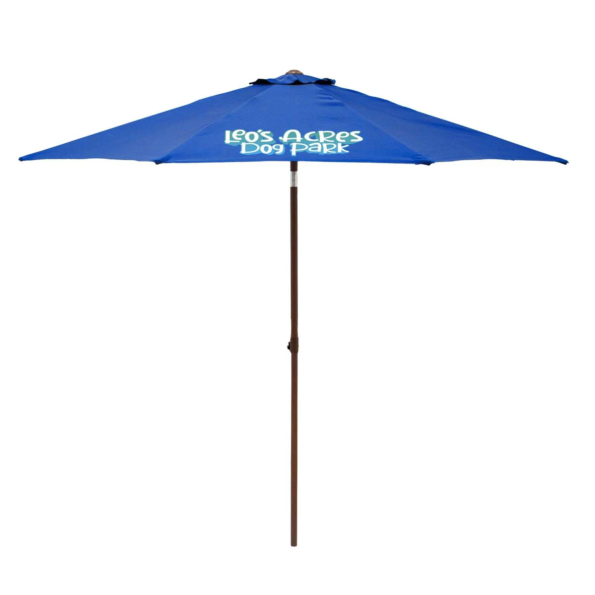 9' Wood Look Tilting Market Umbrella Kit (1 Imprint) 1