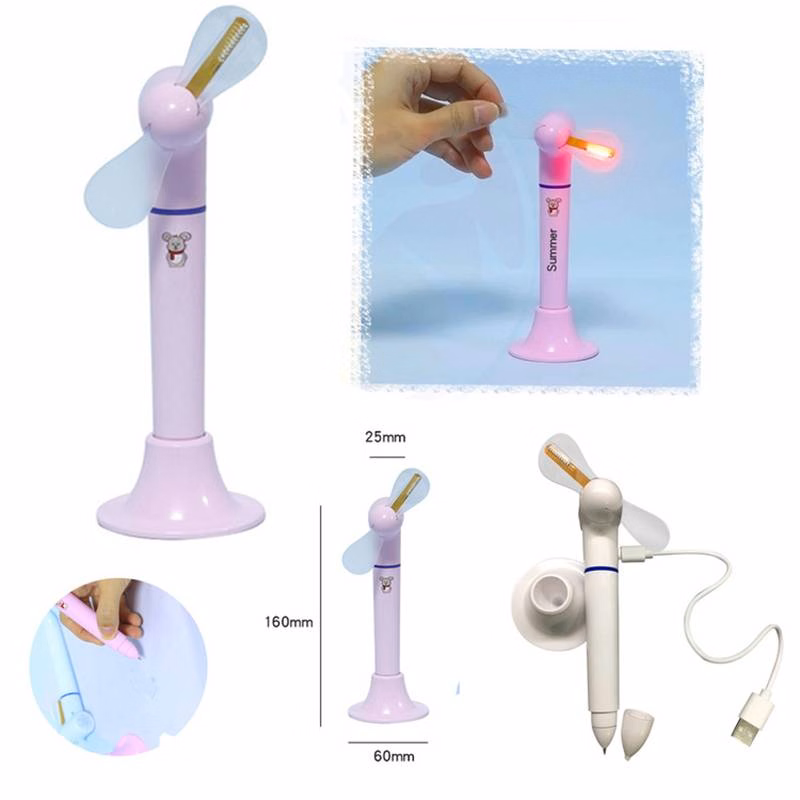 Desktop Handheld Flashing Fan Pen