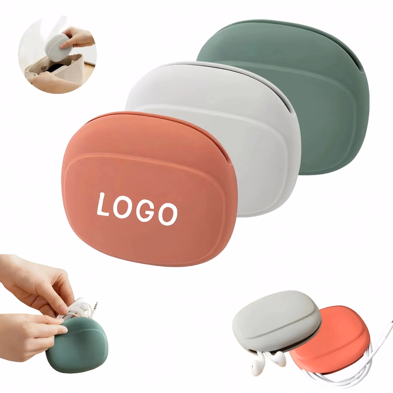 Portable Silicone Data Cable Storage Box