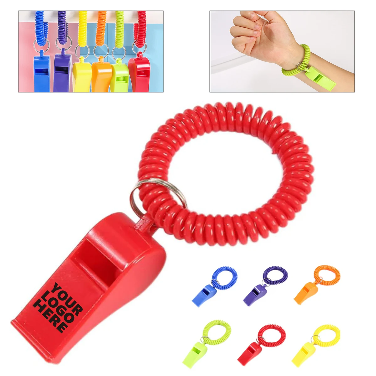 Plastic Whistle Coil Bracelet for Kids 1