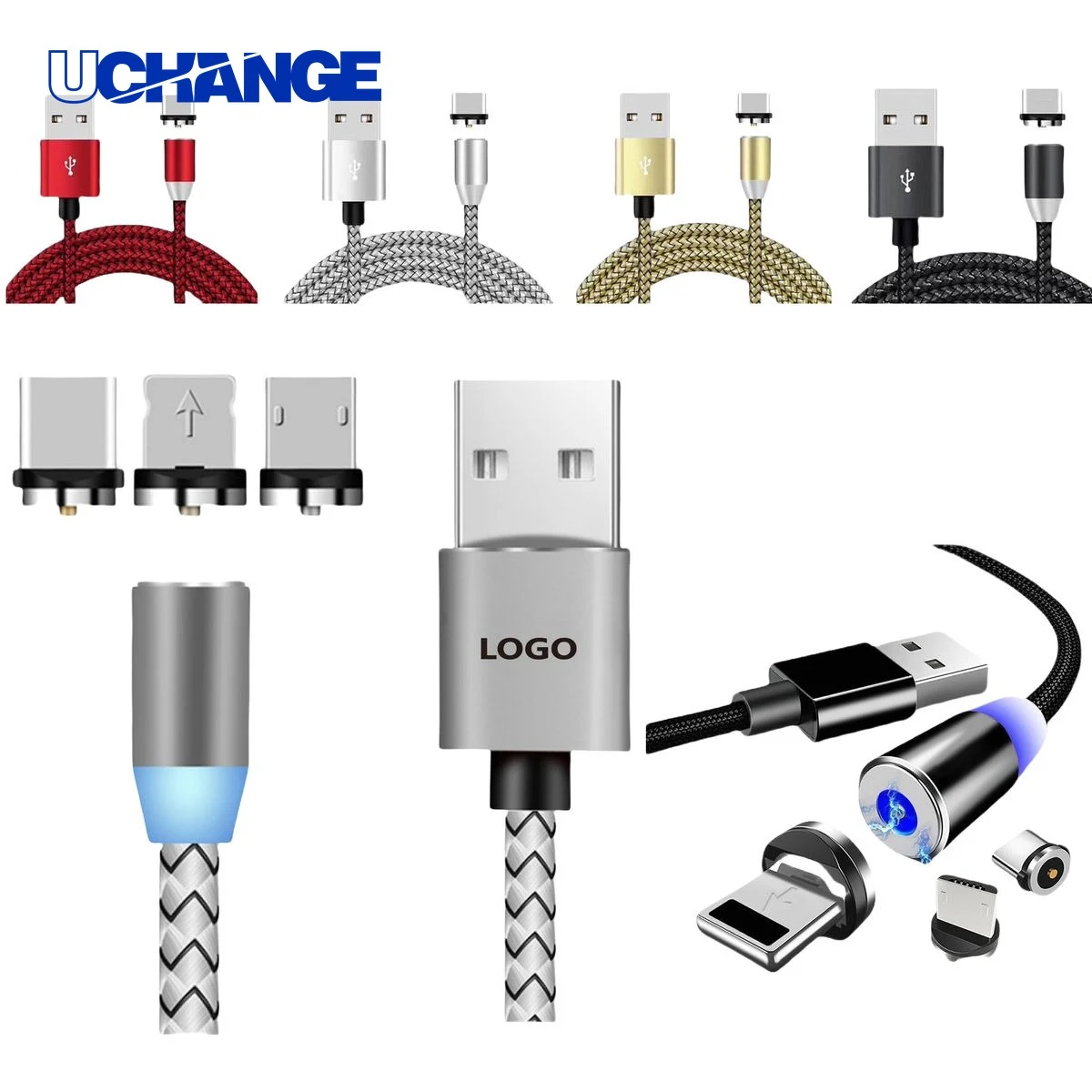 Durable 3-in-1 Magnetic Phone Charging Cable 1