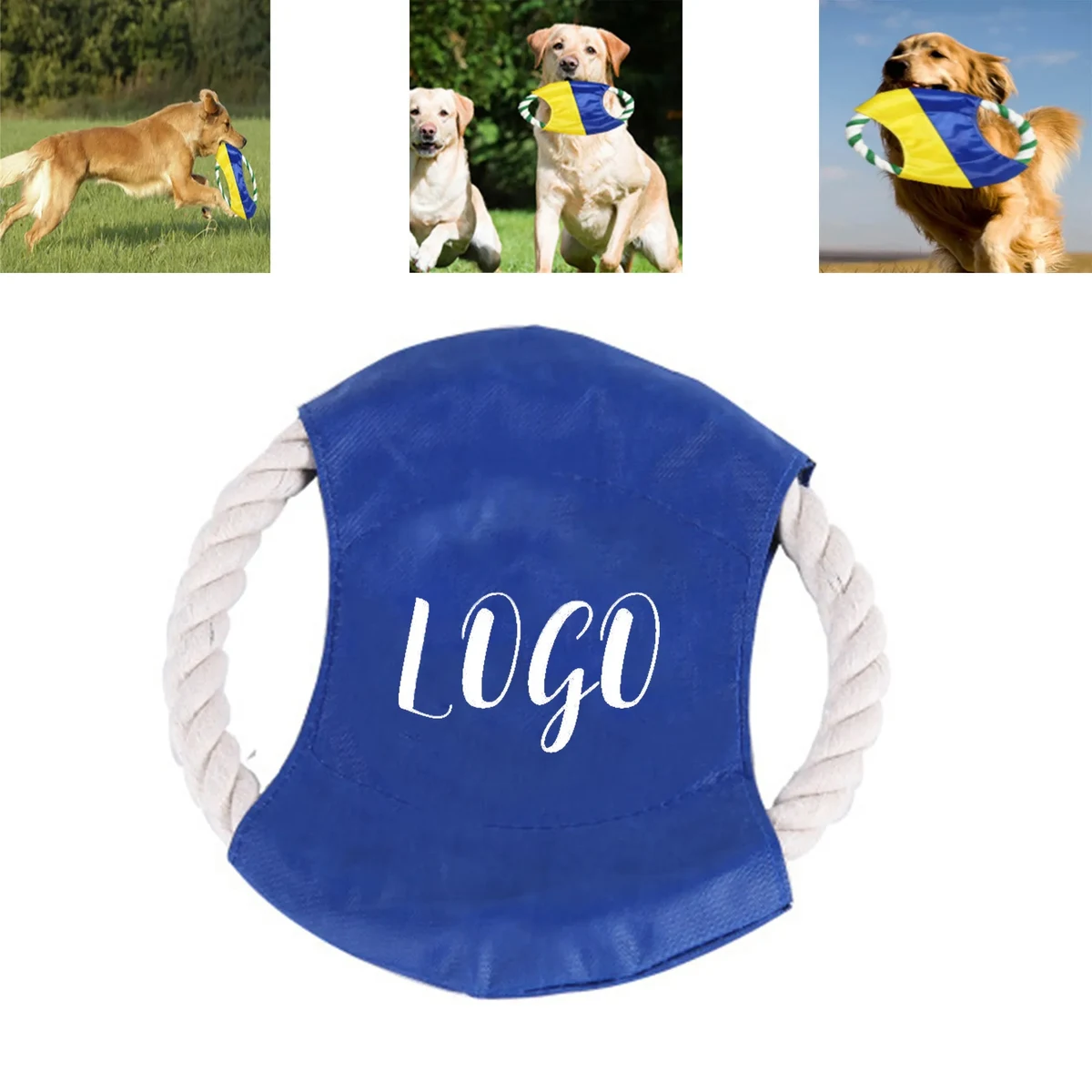 Pet Cotton Rope Flying Disk Dog Toy 1