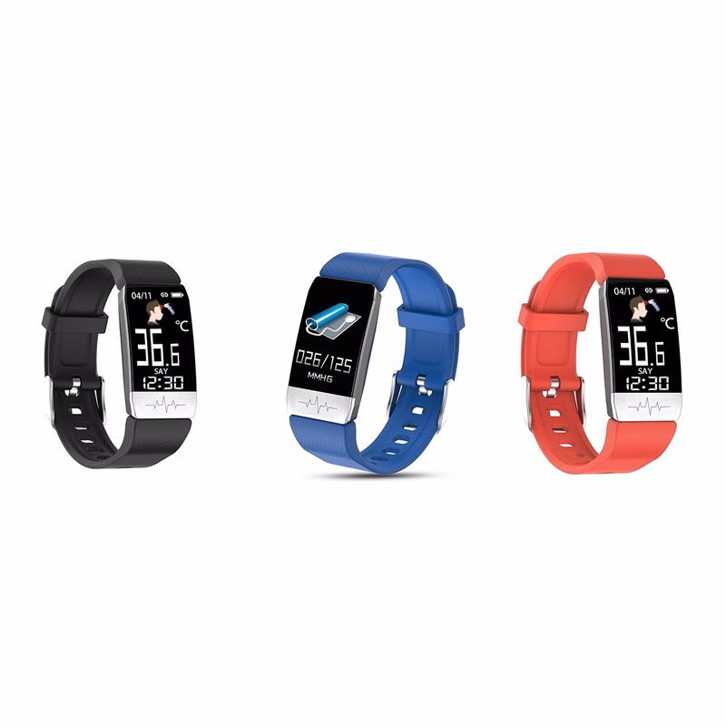 Body Temperature Smart Watch Thermometer Pedometer