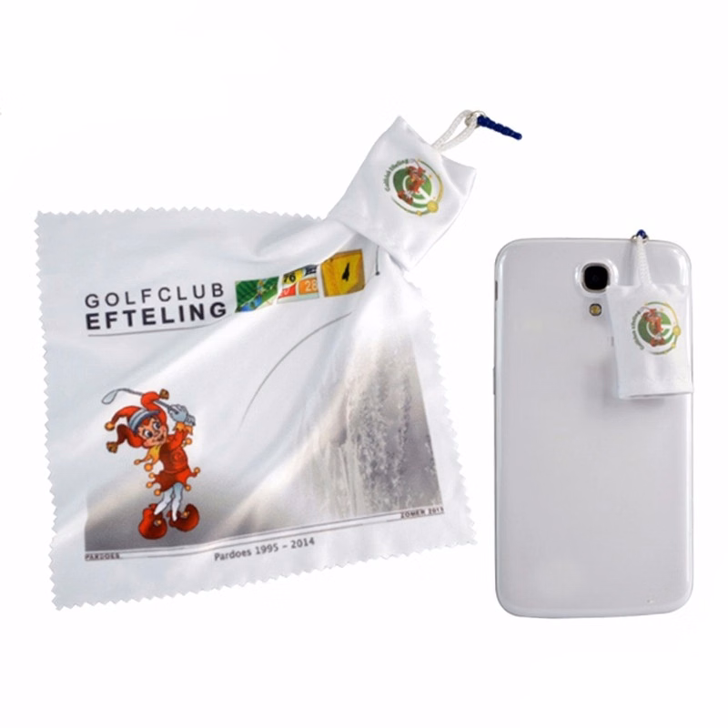Portable Mini Microfiber Cleaning Cloth with Pouch