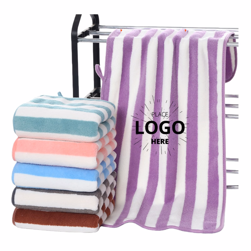 Soft Striped Bath Towel