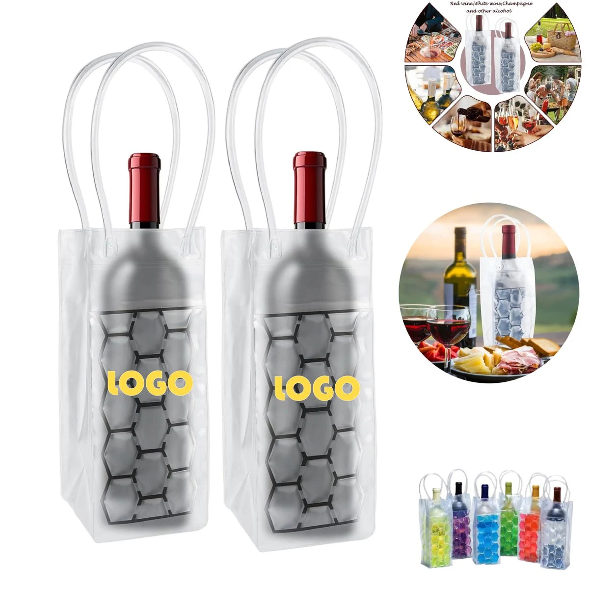 Gel Ice Pack PVC Wine Cooler Bag 1