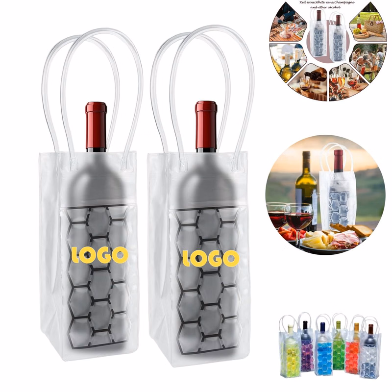 Gel Ice Pack PVC Wine Cooler Bag