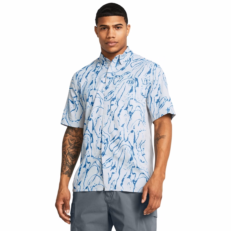 UA Fish Pro Hybrid Printed Men's Short Sleeve