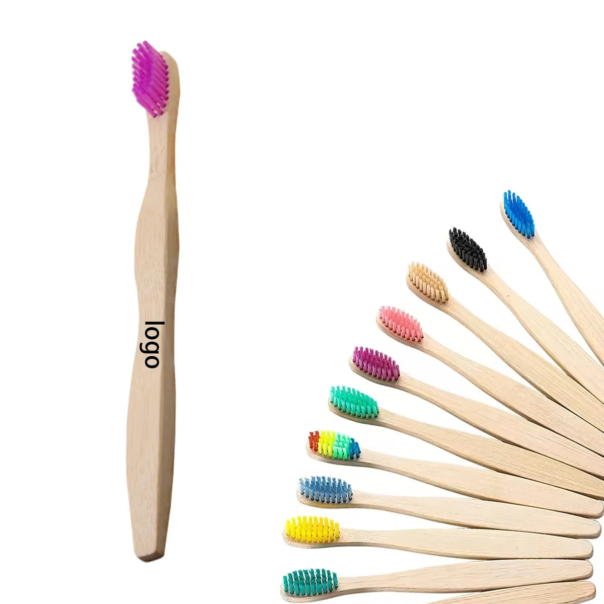 Colorful thick-handled toothbrush 1