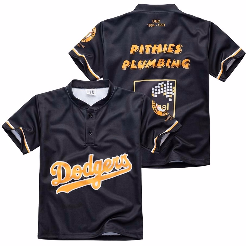 UPHILL™ Sublimation 2 Button Baseball Jersey