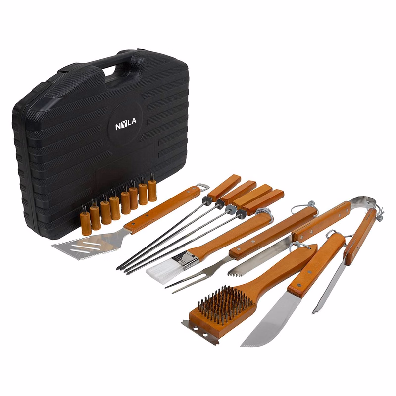 18Pcs Barbecue Set w/ Storage Case