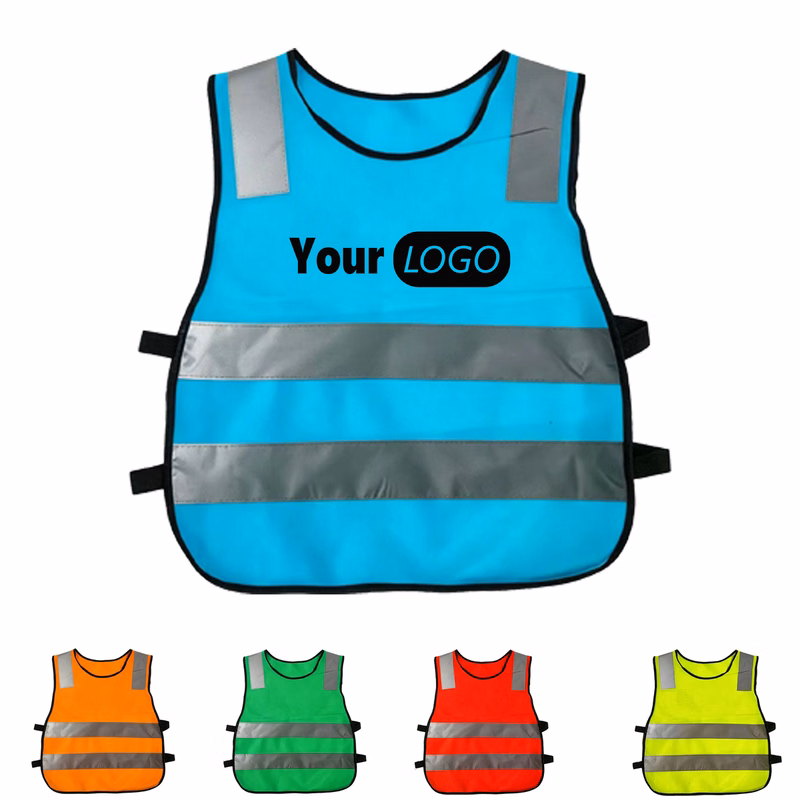 Polyester Blend Kids Reflective Safety Vest