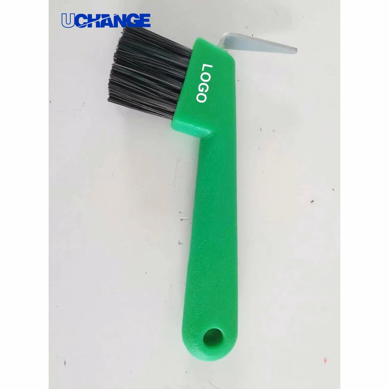 Hoof Pick and Brush Combo Tool for Grooming