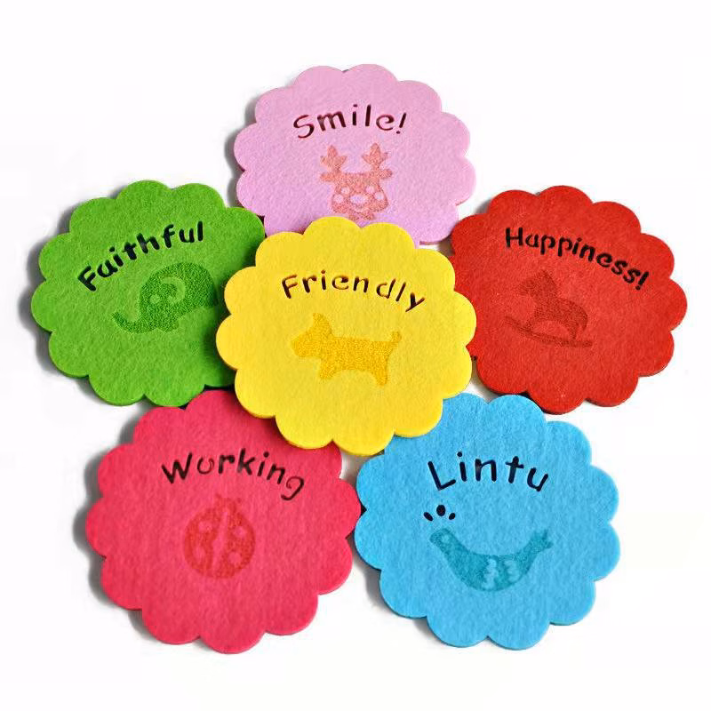 Custom Felt coasters With Laser Engraving