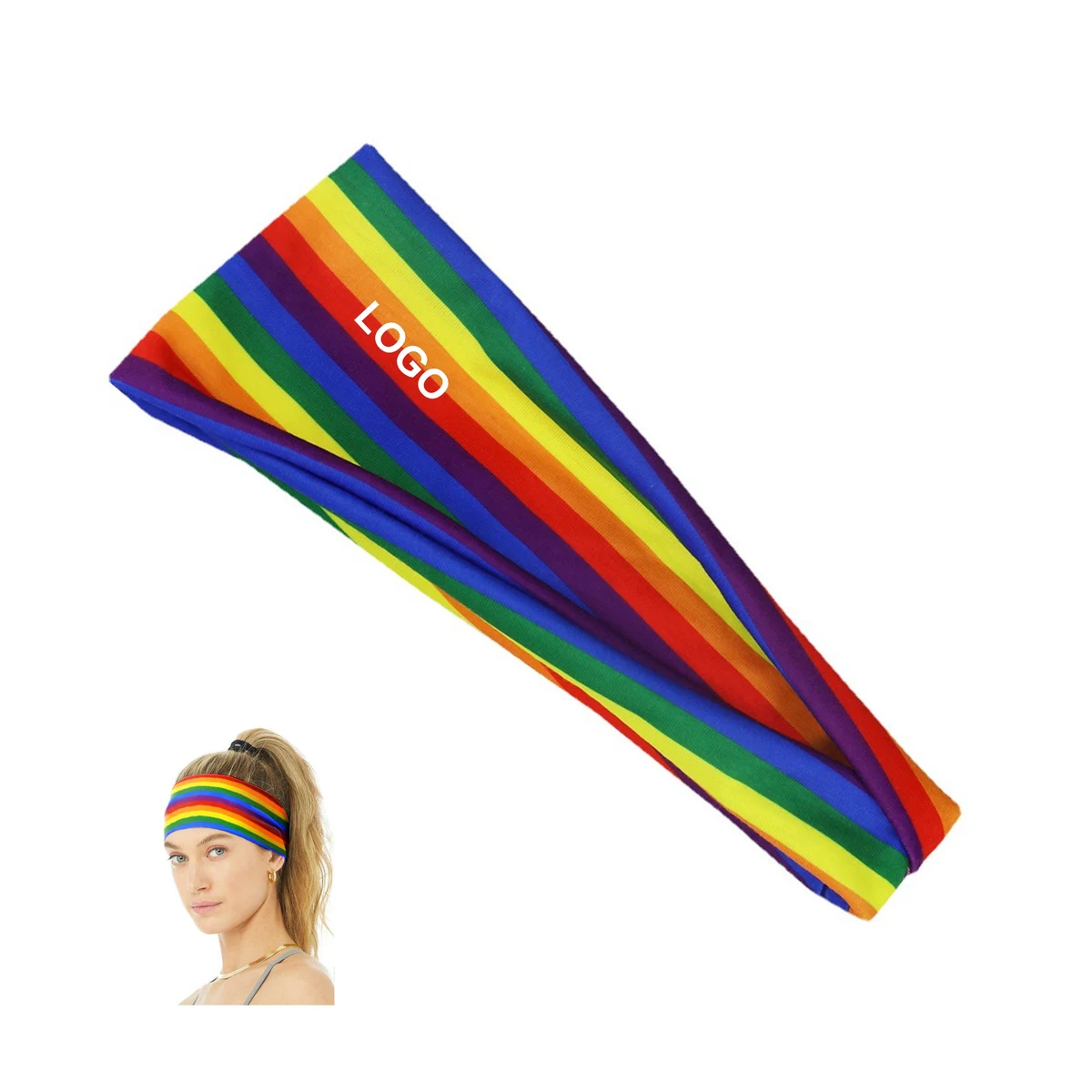 Rainbow Headband(direct import) 1