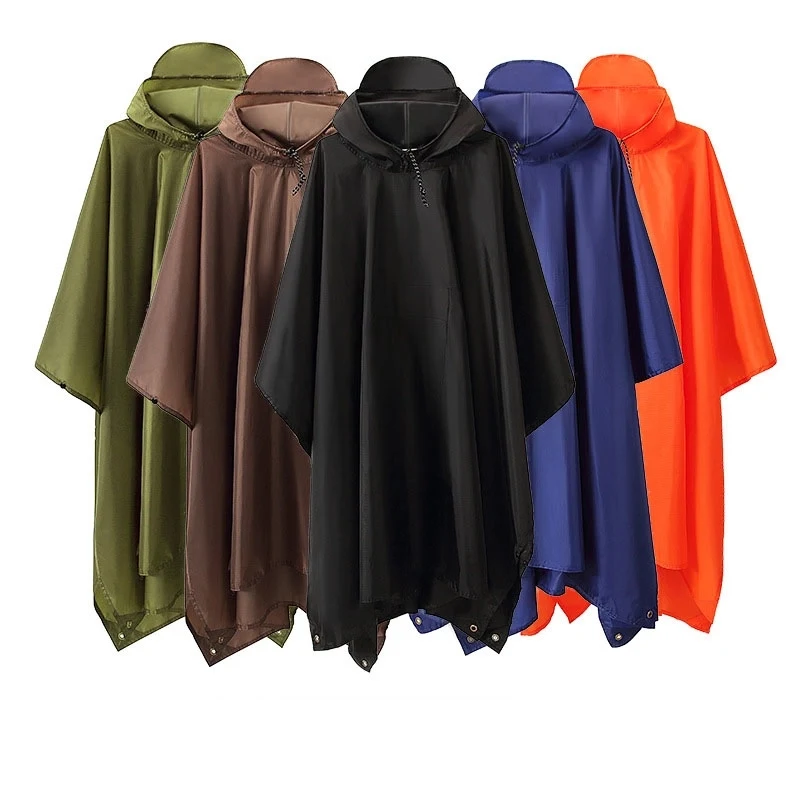Waterproof Rain Poncho For Camping Hiking 1