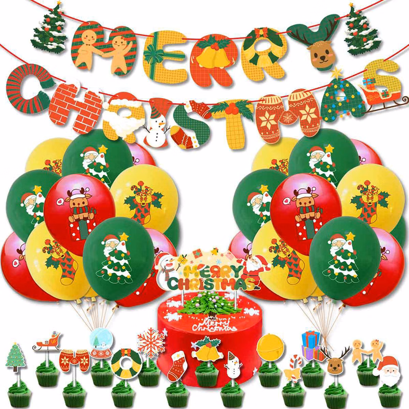 Christmas Party Decoration Balloon Set