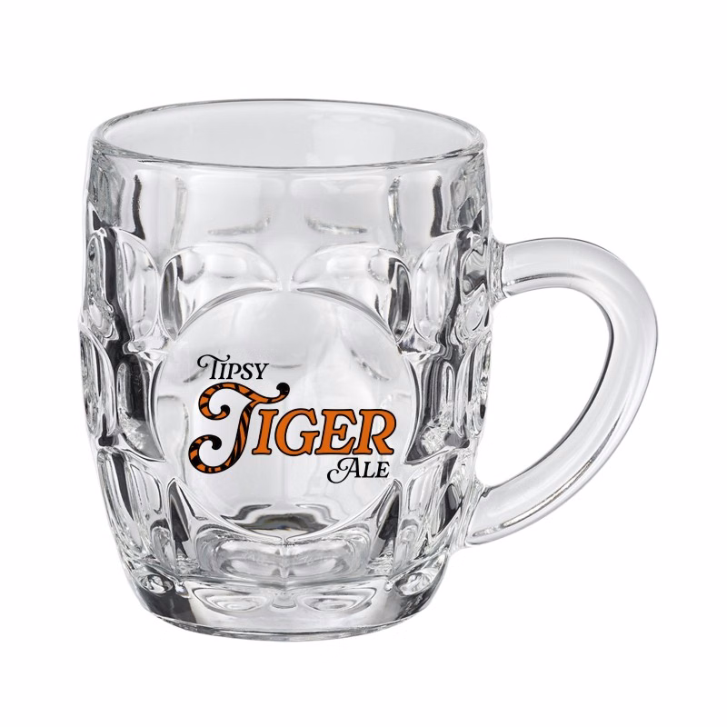 10 oz. Arc® Classic Dimpled Beer Mug (2 Color Imprint)