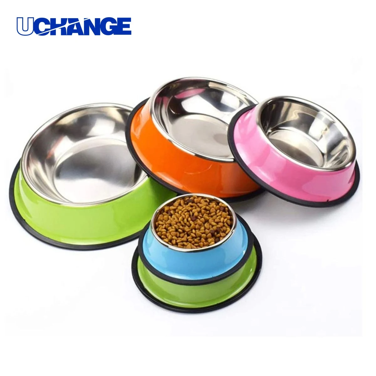 Large Stainless Steel Dog Feeding Bowl 1