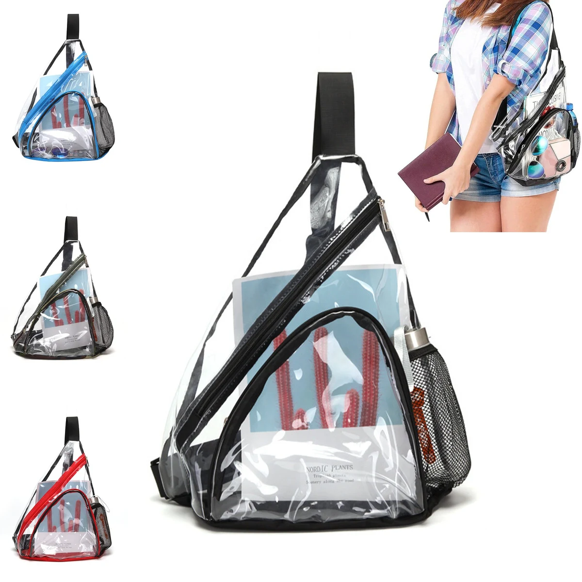 Clear Triangle Bag 1