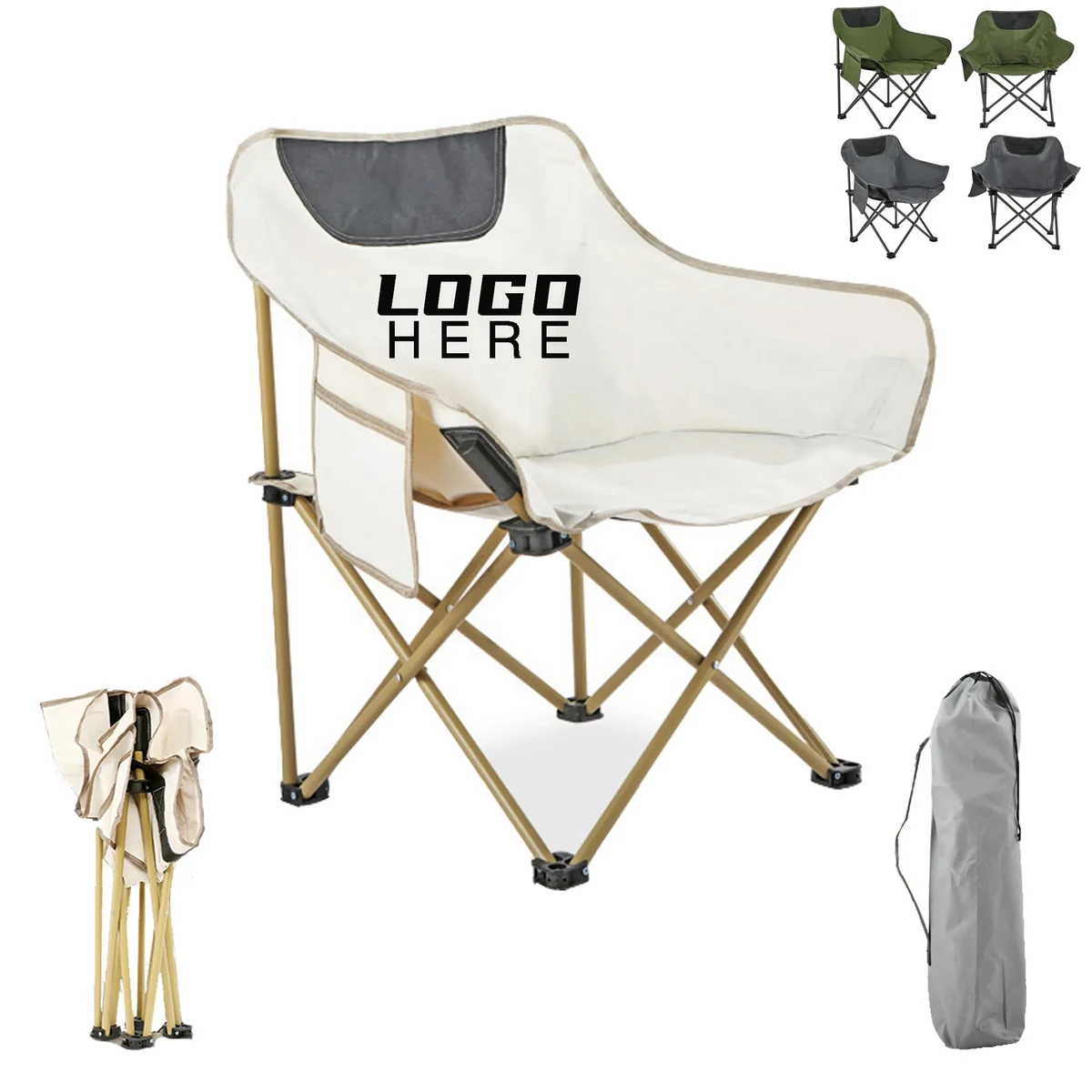 Outdoor Camping Folding Chair With Carrying Bag 1