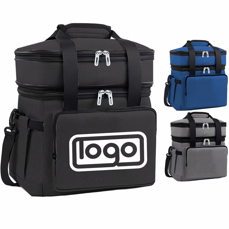18L Large Capacity Dual Layer Oxford Insulated Cooler Bag