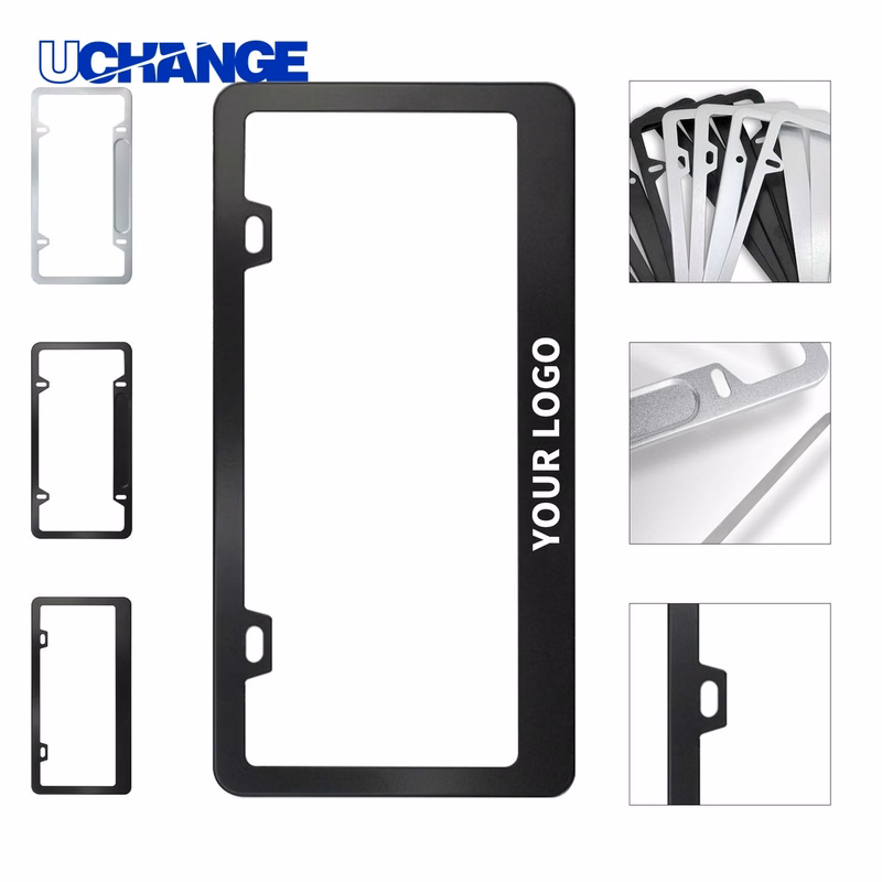 Chrome Finish ABS License Plate Frame for Vehicles