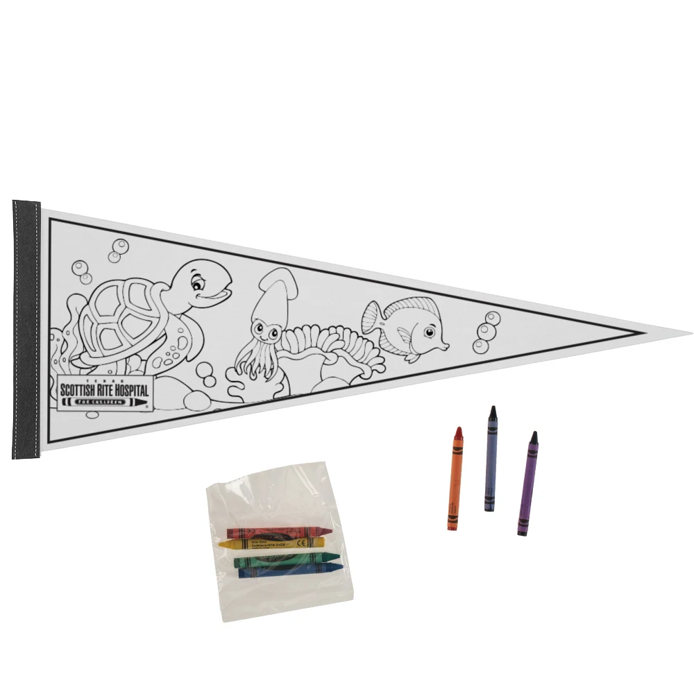 Pennants - 9" x 24" Color Me 1