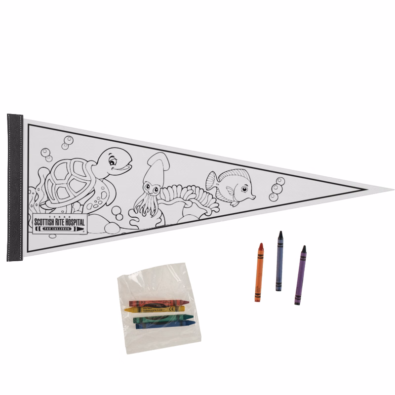 Pennants - 9" x 24" Color Me