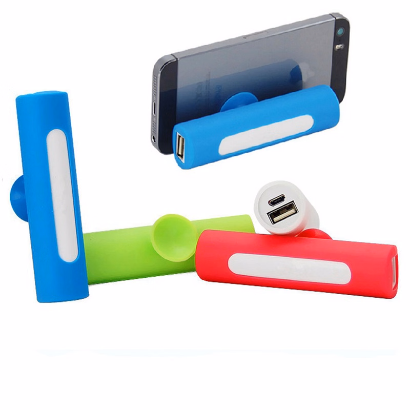2000 mA Sucker phone stand power bank