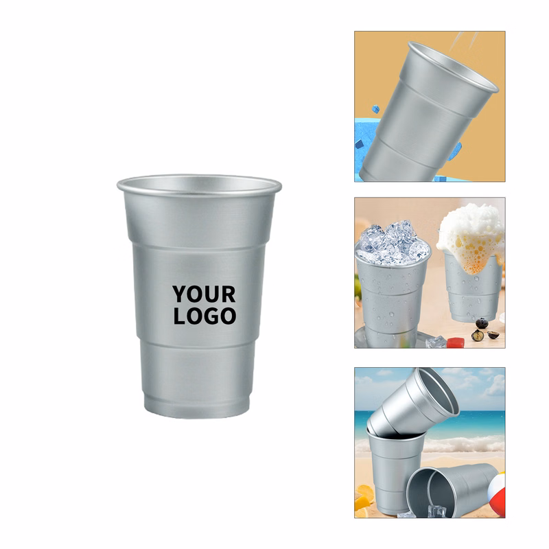 Recyclable Sixteen Ounce Aluminum Pint Cup