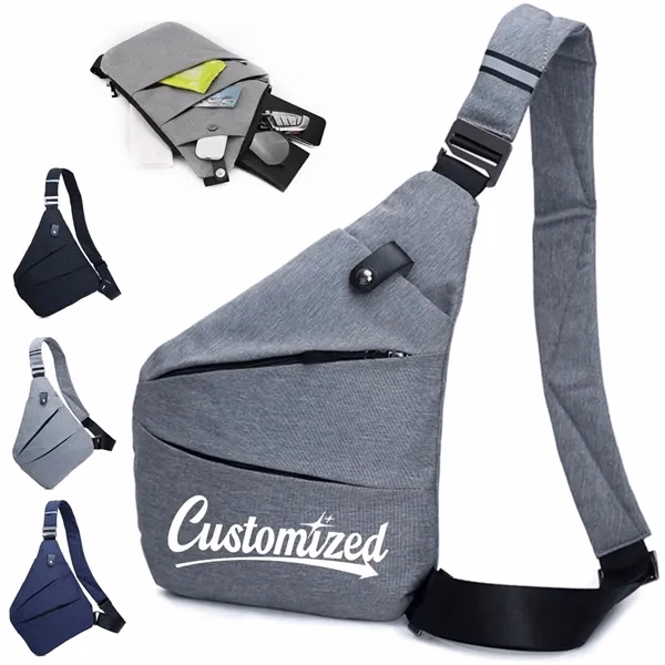 Custom Waterproof Anti-Theft Crossbody Sling Bag — Travel Security & Urban Protection