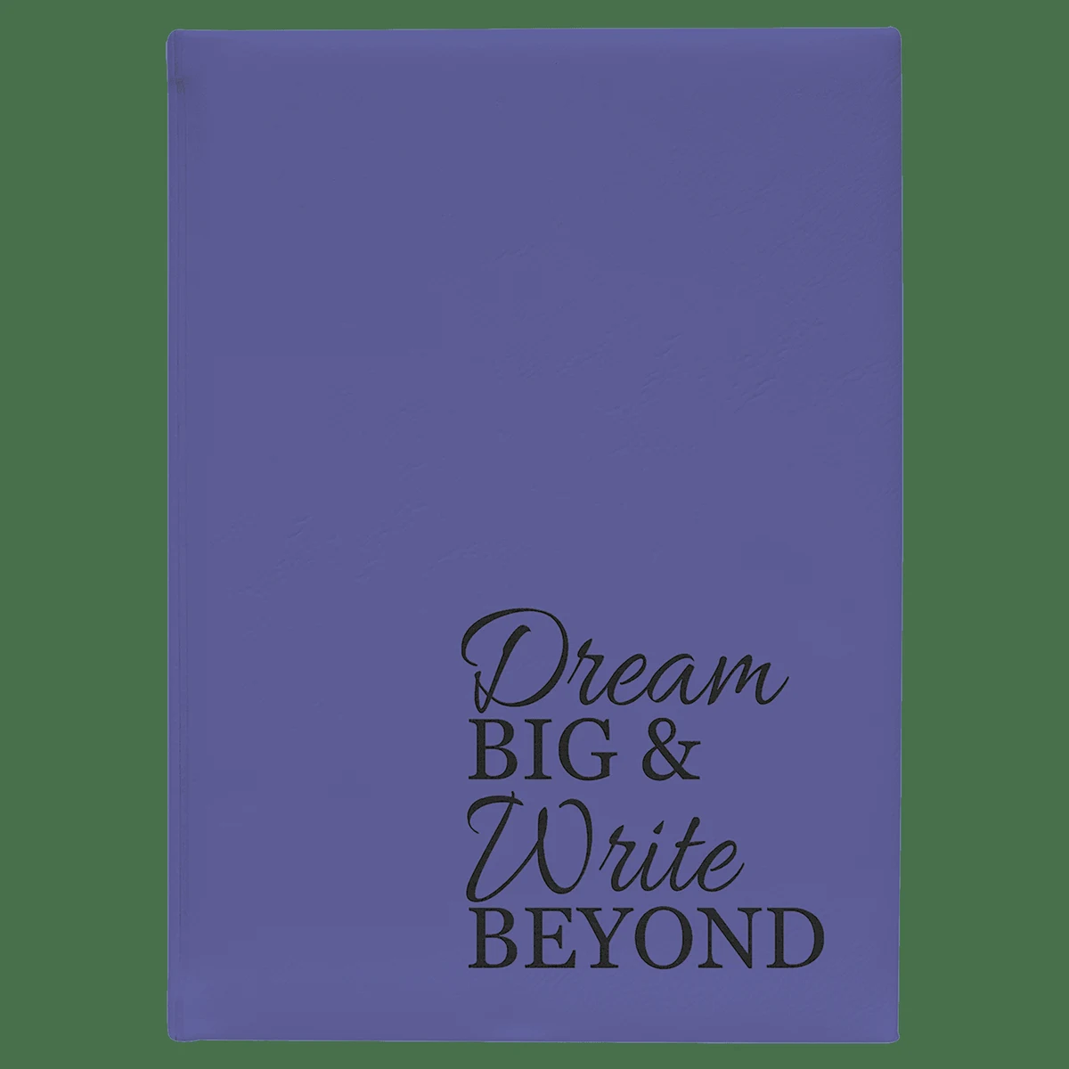 7" x 9 3/4" Purple Leatherette Journal with Lined Notepad 1
