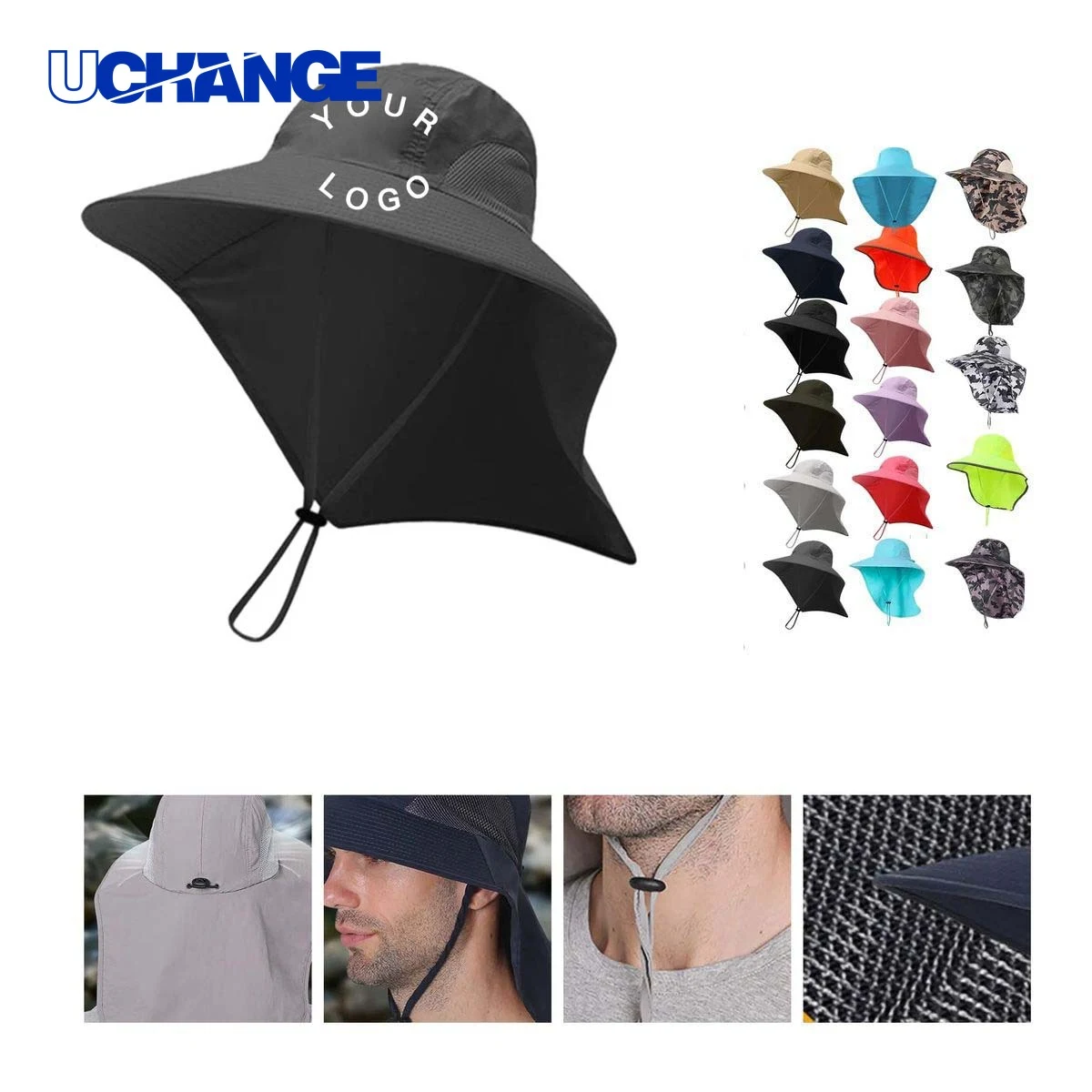 Summer UV Protective Sun Hat with Wide Brim for Outdoor Use 1