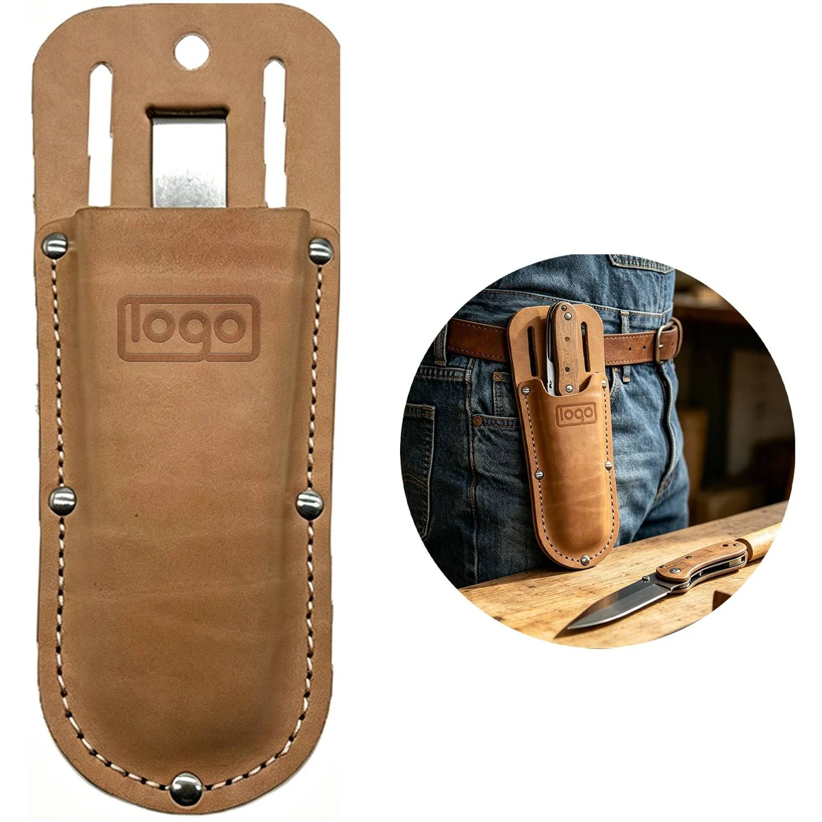 Genuine Leather Plier Holster 1