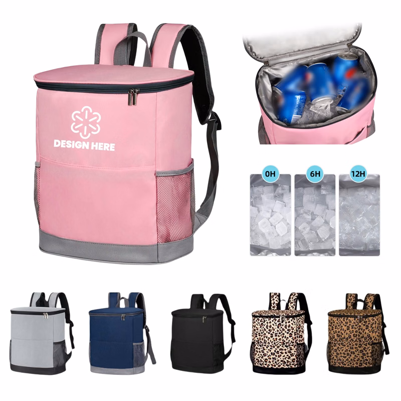 Leak Proof Nylon Insulated Backpack Cooler Outdoor Picnic