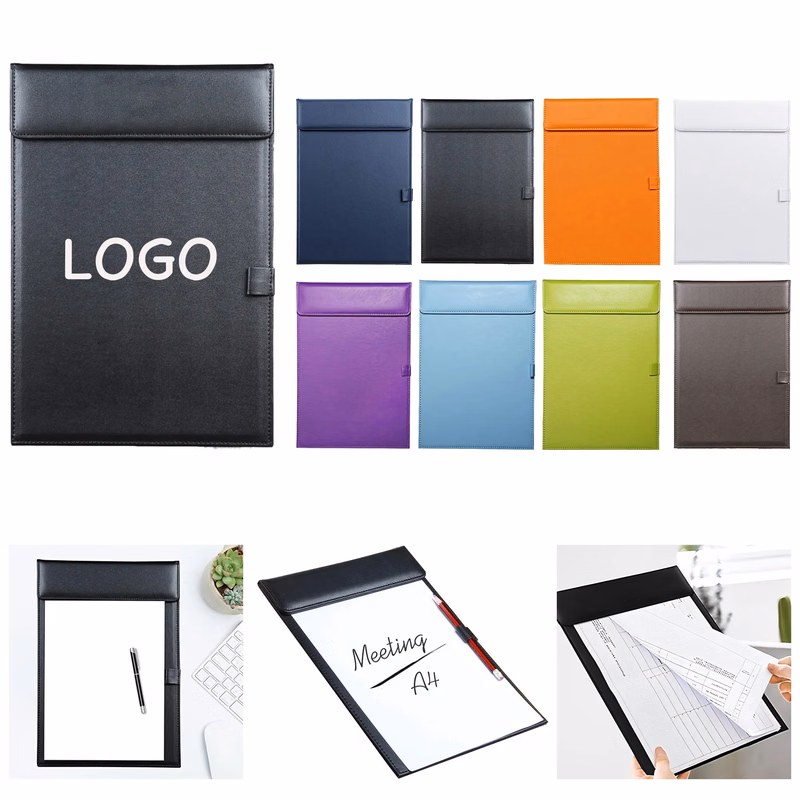A4 Leather Clipboard w/ Pen Holder