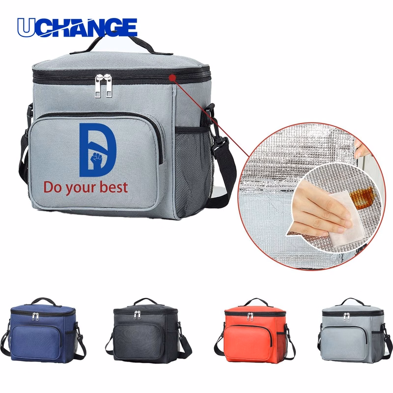 Insulated Cooler Bag Organizer with One-Shoulder Strap